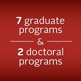 6 graduate programs & 2 doctoral programs