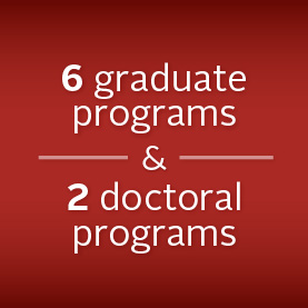 6 graduate programs & 2 doctoral programs