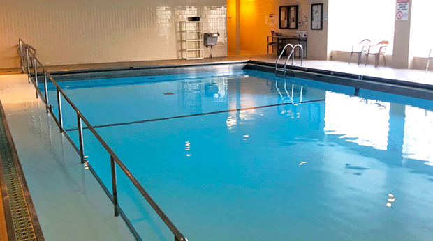 The indoor pool at Providence Heights