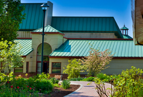 A view of the Zappala Campus Center at La Roche University.