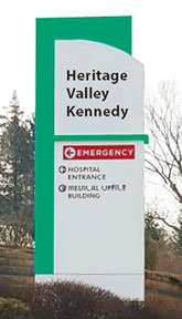Heritage Valley Kennedy sign Heritage Valley Kennedy sign