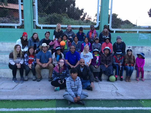 La Roche University students posed for a group picture on a Study Abroad+Study USA trip.