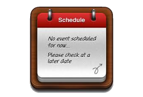 No events scheduled. Please check back!