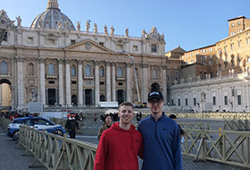 La Roche University students in Rome