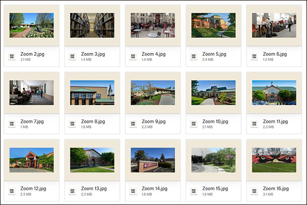 Snapshot of Zoom DropBox folder