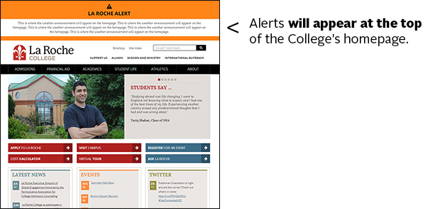 Homepage Alert Homepage Alert