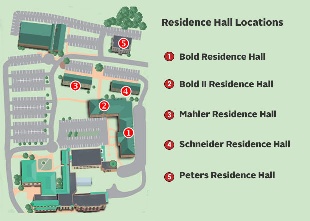 Residence Hall Map